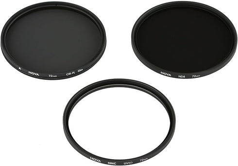 Hoya 62mm Digital Filter Set (HMC UV/Circular Polarizer/ND8) with Pouch