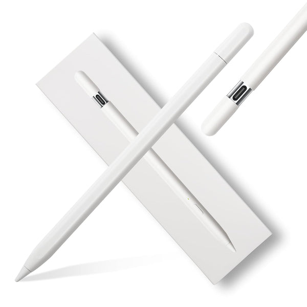 Stylus Pen 3rd Gen, USB-C Charging & Magnetic Wireless Charging, Tilt Sensitivity, Compatible with iPad Pro 11"/12.9",