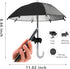 Phone Umbrella Suction Cup Stand for Sun Shade, Outdoor Anti-Glare Cell Holder, Car Navigation Visor (Black)