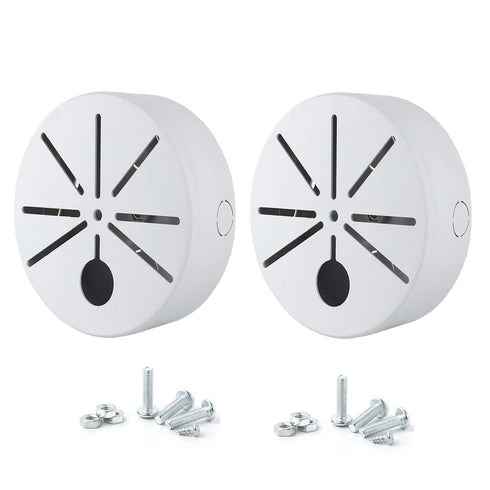 2 Pack Universal Camera Junction Box, Outdoor Bullet Security Camera Mount Box, Bracket Hide Cable, Base Junction Box