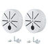 2 Pack Universal Camera Junction Box, Outdoor Bullet Security Camera Mount Box, Bracket Hide Cable, Base Junction Box