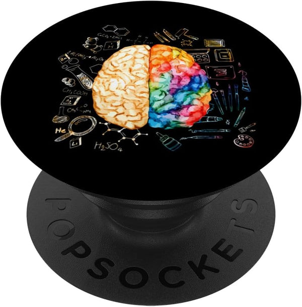 Colorful Brain - Science and Art - Neuroscience Neurologist PopSockets Standard PopGrip
