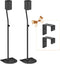 Universal Surround Speaker Stands, Adjustable Height 33" to 42", Pair for Samsung, Vizio, Sony, LG, Roku Small