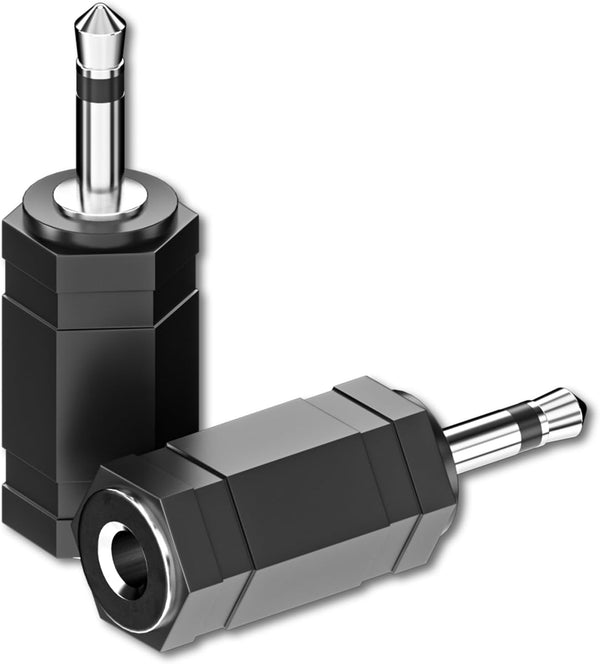 Goupchn 3.5mm Mono to Stereo Adapters, 2 Pack, 1/8" Mono Male Plug to TRS Stereo Female Jack