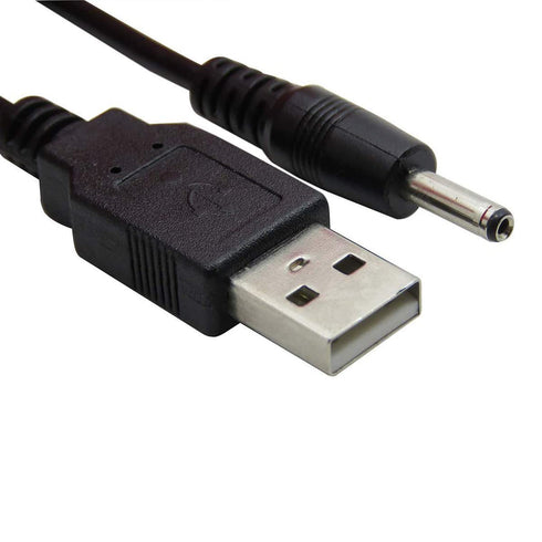 USB to DC 3.5mm Cable, 1m/3.3ft 5V DC Power Cord USB Male to DC 3.5mm x 1.35mm Male Barrel Jack Plug Adapter Connector
