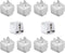 TEWOXIN 10PCS UK/AU to USA Travel Adapter Plug,3-Prong Grounded NEMA 5-15P,10A/250V Power Converter