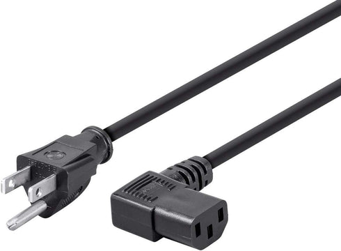 Monoprice 6ft 16AWG Right Angle Power Cord Cable w/ 3 Conductor PC Power