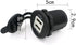 Onwon Dual USB Power Adapter Charger Socket Waterproof Power Outlet 5V 2.1A & 1A for Car Boat Marine Motorcycle RV Truck Camper Vehicles and More