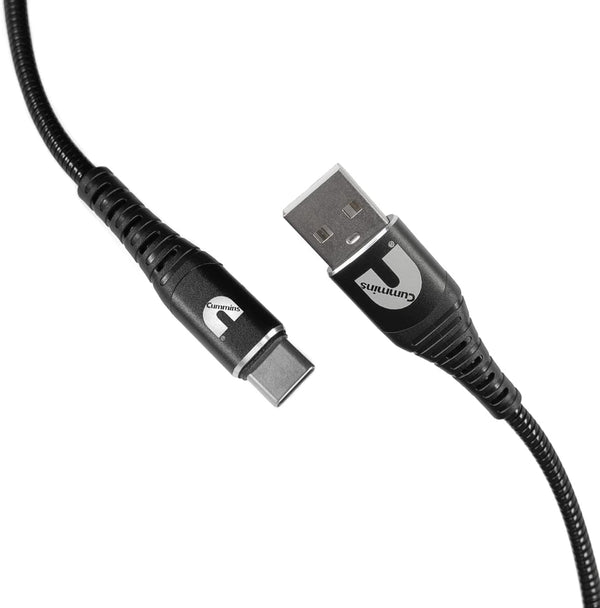 Cummins Android Compatible Charger Cord, Type C 8ft Metal Braided Cable CMN5029-8 Feet Long