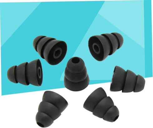 OSALADI 10 Pairs Noise Cancelling Earplugs, Silicone Ear Muffs, Multi-Layer Earbud Caps for Comfort and Protection