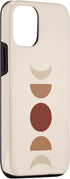 Phases of Moon Boho Beige Rust Red Burnt Orange Case for iPhone 12/12 Pro