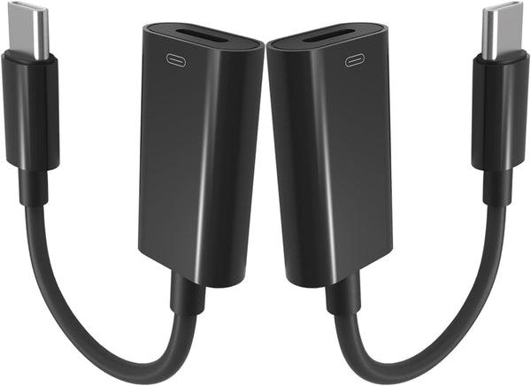 USB C Male to Lightning Female Adapter 2-PACK, USB C to Lightning Headphone Converter for iPhone 15 Series, iPad Pro,