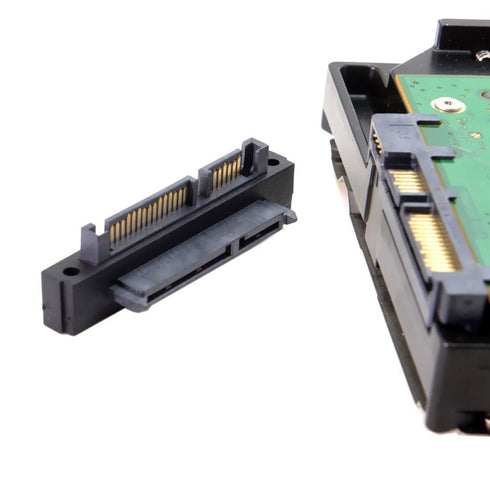 chenyang SATA Male to Female 90 Degree UP Angled Gender Changer Connector for Hard Disk Drive