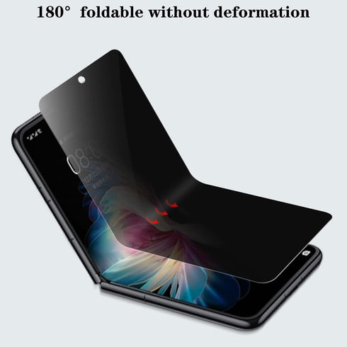 3 Pack Privacy Matte Screen Protector for Samsung Galaxy Z Flip 4 5G 2022, Anti-Peep Outside + Inside Screen Protector