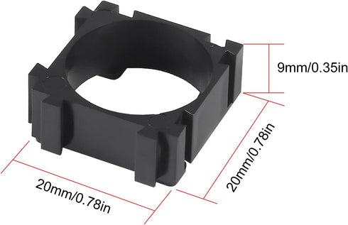 100Pcs 18650 Lithium Battery Holder, Plastic Bracket for DIY Fixed Battery Pack Stand