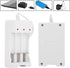 Portable Universal Rechargeable 3.6V Smart Charger for AA and AAA Batteries, Three Slots