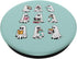 PopSockets Standard PopGrip Ghost Reading Books Retro Groovy Spooky Reader