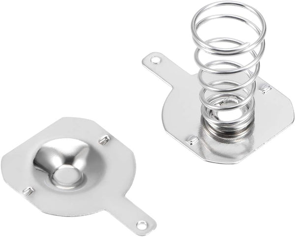 uxcell 50Pairs 18650 Battery Negative to Positive Conversion Spring Contact Nickeling Plate 16.5mmx16mm