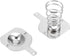 uxcell 50Pairs 18650 Battery Negative to Positive Conversion Spring Contact Nickeling Plate 16.5mmx16mm