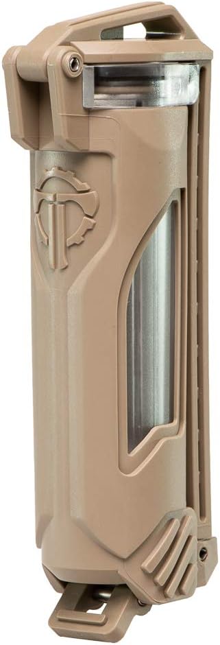 Thyrm CellVault-18 Waterproof Battery Storage for 18650, 18350, CR123 Flashlight Batteries, Made in USA, Flat Dark Earth