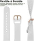 Bands Compatible with Garmin Vivoactive 4S/Venu 2S/Venu 3S, 18mm Quick Release Soft Silicone Strap