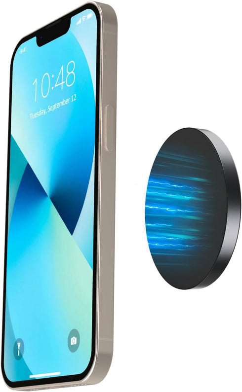 ARLIFE Sticky Magnetic Phone Wall Mount, Compatible with Magsafe iPhone 14/13/12 Mini Pro Max, Holder for All