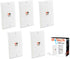 Premium Speaker Wall Plate, Spring Loaded Audio Wall Plate for Home Theater Wall Mount Speakers, 5 Pack White