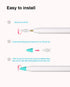 JanCalm Cover,(10 1st (2nd (10 Pack) for Apple Pencil Tips Colors) Premium Silicone Slim Lightweight Thin Protective