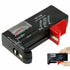 Black Universal BT168 Digital Battery Tester for AA AAA 9V, Volt Checker for Household Batteries