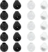 10 Pairs Earbud Covers Silicone Tips Earbud Pads Replacement Earbud Tips Compatible with Samsung Galaxy Note 5/note 7/s7/s6/s6 Edge/level U Bluetooth Wireless Earbuds (Black&White)