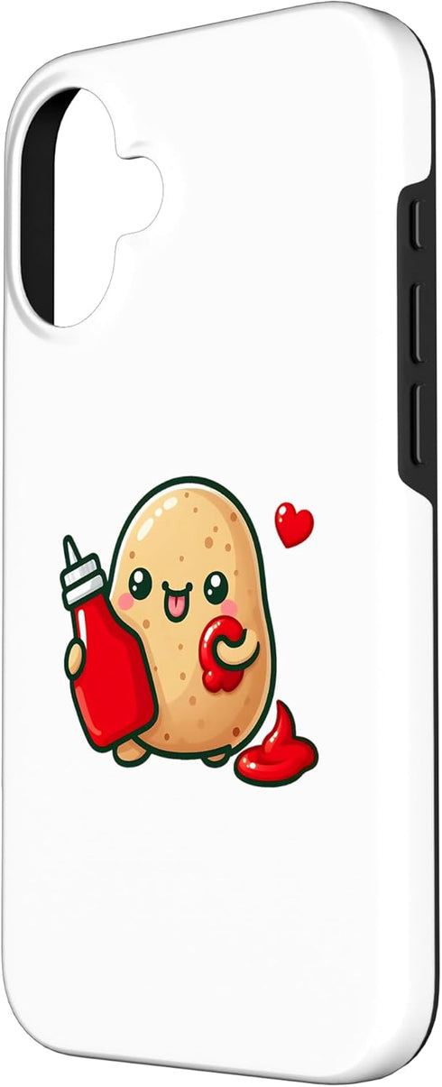 Ketchup Potato Collection 16 Potato Loves Ketchup Case for iPhone