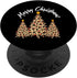 Leopard Pattern Design Christmas Tree, Stylish Xmas Design PopSockets Swappable PopGrip