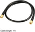 uxcell Antenna Extension Cable - SMA Male to SMA Male Coaxial RG58 50 Ohm, 1 ft