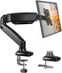 BFTOU Black Single Monitor Arm Adjustable Stand Monitor Mount up to 32 inches
