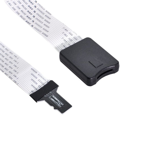 xiwai Micro-SD TF Memory Card Kit Male to TF Female Extension Soft Flat FPC Cable Extender 25cm