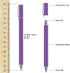 Fonus Purple Stylus M9X for Galaxy A03s A13 A14 A23 A53 A54 5G Phones - Lightweight Touch Screen Pen Aluminum Fiber Tip