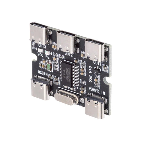 cablecc 2.0 1-to-3 3-Port USB-C HUB PCBA USB-C to hub Board Power Supply (Without housing) Type-C for Keyboard Mouse