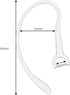 9 Pack Flexible Ear Hooks for Wireless Headset, Clear, Small Clamp Holder Clips, Replacement Ear Loops Earpiece