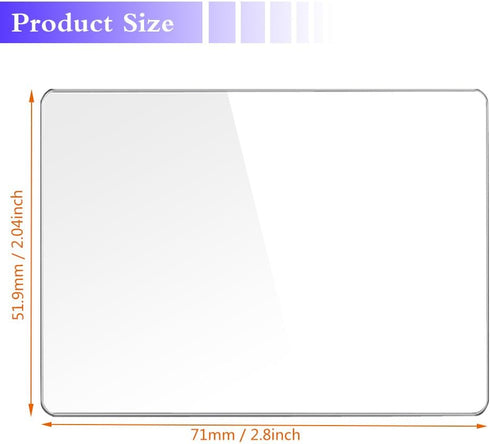 Screen Protector for Sony Alpha A1 A9 A7C A7RIII A7RIV A7III A7SIII, Tempered Glass, 2-Pack