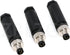M8 4Pin Male Connector Industrial Sensor Waterproof IP67 A Coding Circular Aviation Connector, 3Pack