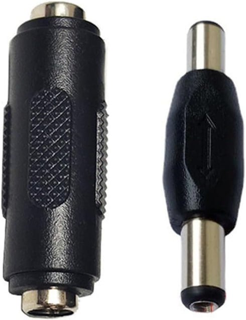 10PCS DC Power Connector Adapter 5.5x2.1mm, Male to Male Coupler Plug, Female to Female Jack Socket for CCTV Security