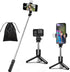 KOMI Selfie Stick Tripod with Fill Light, Stable Stand with Detachable Bluetooth Remote for iPhone and GoPro