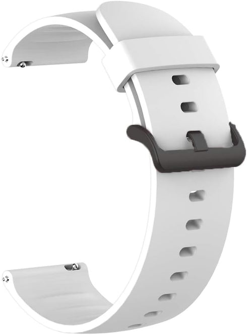 ID208 Plus Smart Watch Bands, Lamshaw Silicone Replacement Soft Wristbands with Stainless Steel Buckle for 1.8" Smart