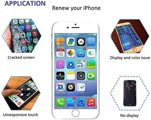 Brinonac for iPhone 6 Screen Replacement, White Touch Display LCD Digitizer Full Assembly