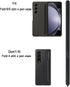 Galaxy Z Fold 6/Fold 5 S Pen Fold Edition Replacement for Samsung Galaxy Z Fold 5 5G Touch Stylus S Pen + Tips (Gray)