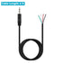 Fancasee 2 Pack 6 ft Replacement 3.5mm Male Plug to Bare Wire Open End TRRS 4 Pole Stereo 1/8" 3.5mm Plug Jack