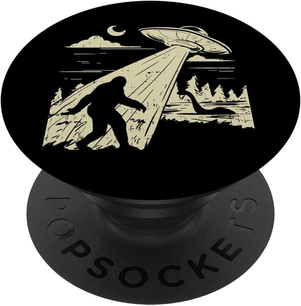 UFO Bigfoot Sasquatch Lochness Monster Alien Funny Believe Standard PopSockets PopGrip