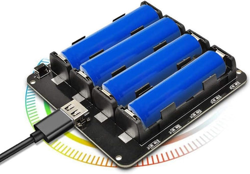 diymore 18650 V9 5V/3A 3V/1A (4 Battery Holder Four Li-ion Battery Shield Micro USB Power Bank Battery Charging Module