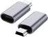 JXMOX USB C to Mini USB 2.0 Adapter, (2-Pack)Type C Female to Mini