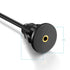 3.5mm Male to Female AUX Audio Jack Extension Cable, 1/8" Flush Mount for Car, Truck, Boat, Motorcycle (3 Feet)